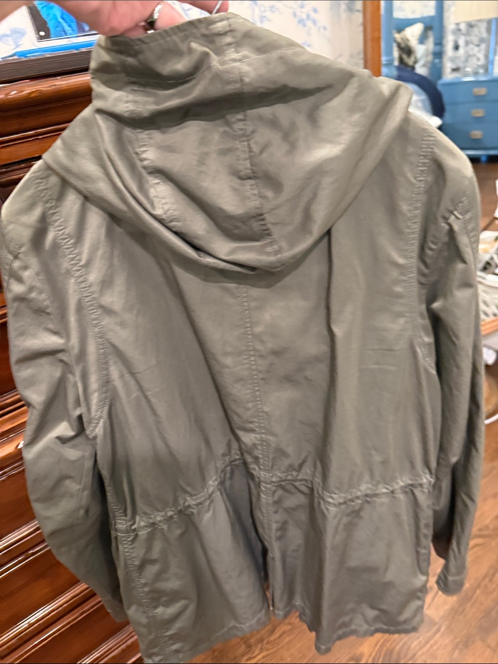 Joie Women’s Olive Green Hooded Field Jacket - Picture 7 of 7
